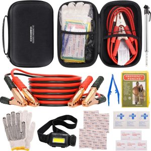 Premium Roadside Assistance Emergency Kit - Battery Jumper Cable for Vehicles