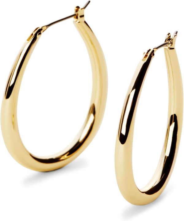 Stylish Ana Luisa Gold Hoop Earrings: Hypoallergenic, Water-Resistant, Tarnish-Free