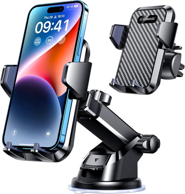 Ultimate 2024 Car Phone Mount: Strongest Suction for iPhone & Samsung