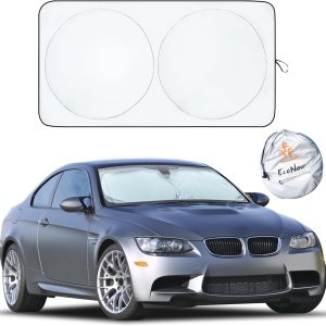 Ultimate EcoNour Car Windshield Sun Shade for Small Sedans and SUVs